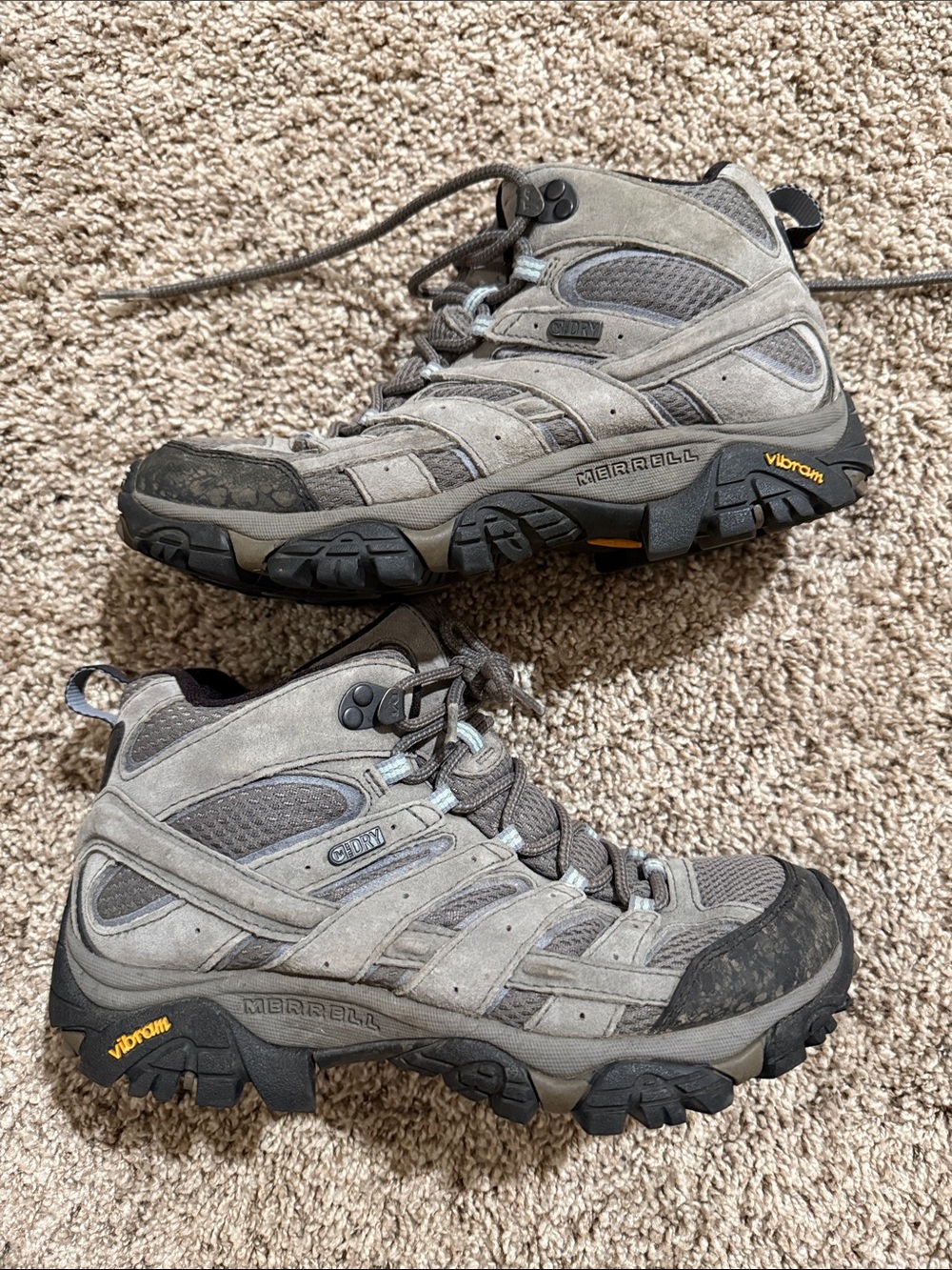Merrell Grey and Black waterproof Trail Hiking Boots